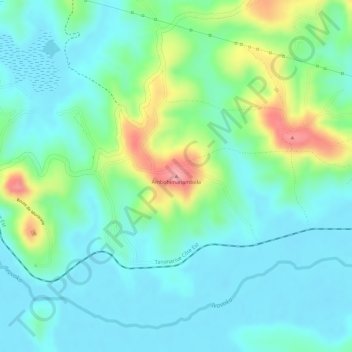 Carte topographique Ambohimanambola, altitude, relief