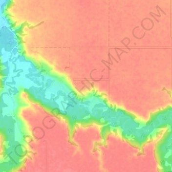 Carte topographique Deer Valley, altitude, relief
