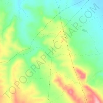 Carte topographique Los Hermanillos, altitude, relief