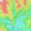 Carte topographique Gallinea, altitude, relief