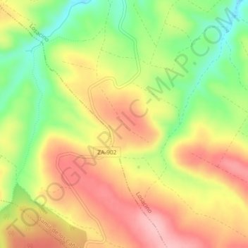 Carte topographique Llombo, altitude, relief