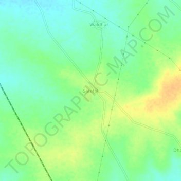 Carte topographique Satefal, altitude, relief