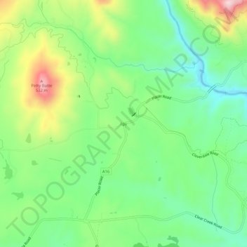 Carte topographique Igo, altitude, relief