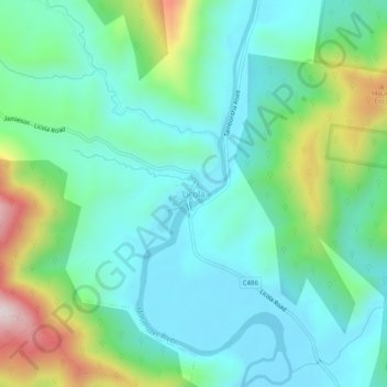 Carte topographique Licola, altitude, relief
