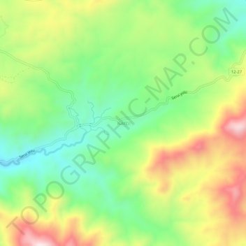 Carte topographique Karcı, altitude, relief