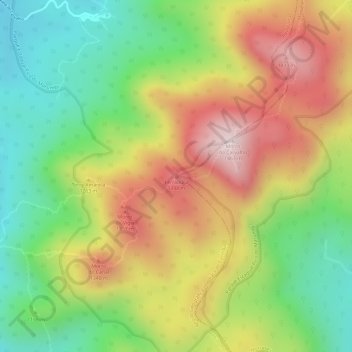 Carte topographique Ferradura, altitude, relief