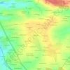 Carte topographique La Ville Froide, altitude, relief