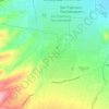 Carte topographique San Antonio Acahualco, altitude, relief