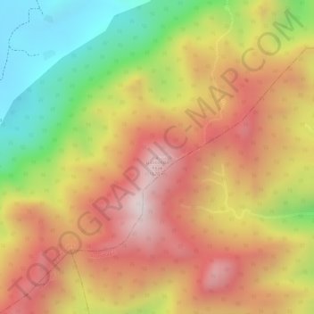 Carte topographique Galikonda Peak, altitude, relief