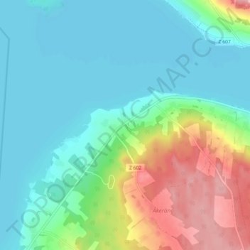 Carte topographique Digernäs, altitude, relief