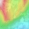 Carte topographique Col du Frêne, altitude, relief
