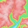 Carte topographique Le Breuil, altitude, relief