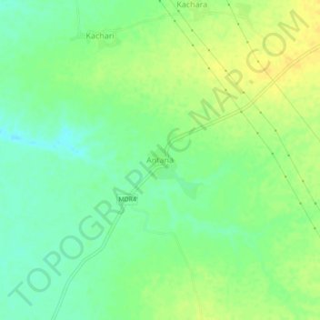 Carte topographique Antana, altitude, relief