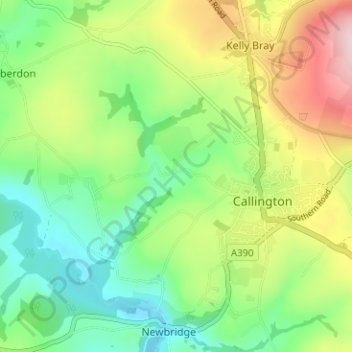 Carte topographique Haye, altitude, relief