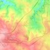 Carte topographique Le Couderc, altitude, relief