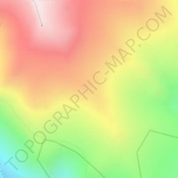 Carte topographique Ethiopian Highlands, altitude, relief