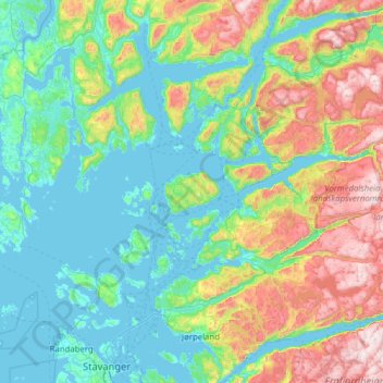 Carte topographique Ombo, altitude, relief