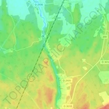 Carte topographique Tovatorp, altitude, relief