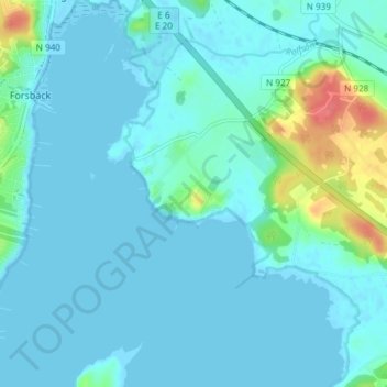 Carte topographique Hanhals, altitude, relief