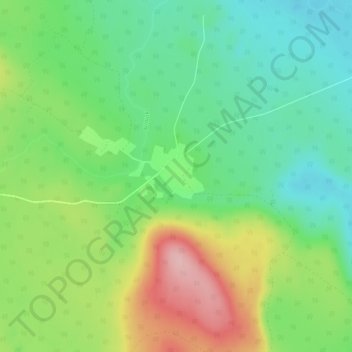 Carte topographique Sarvisvaara, altitude, relief