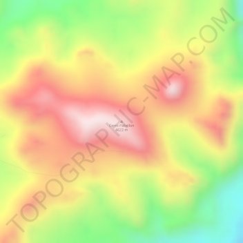 Carte topographique Cerro Pabellon, altitude, relief