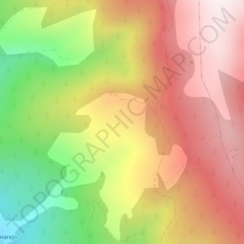 Carte topographique Ventosinos, altitude, relief