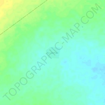 Carte topographique Ali-Jamac, altitude, relief