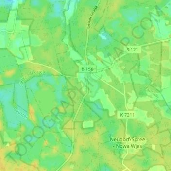 Carte topographique Lieske, altitude, relief