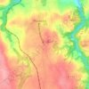 Carte topographique Les Cinq Croix, altitude, relief