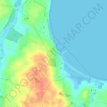 Carte topographique Wohlenberg, altitude, relief