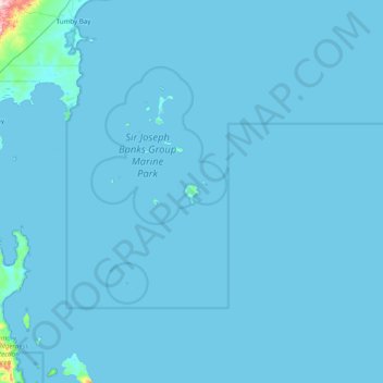 Carte topographique Spilsby Island, altitude, relief