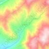 Carte topographique Hualcan, altitude, relief