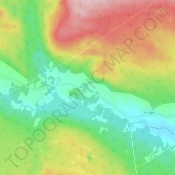 Carte topographique Ödsbyn, altitude, relief