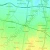 Carte topographique Kersana, altitude, relief