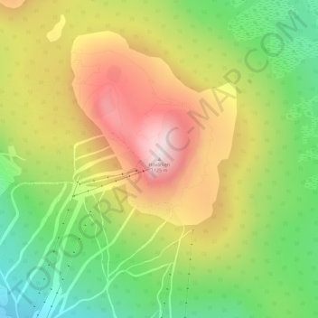 Carte topographique Hovärken, altitude, relief
