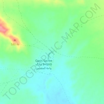 Carte topographique Source de Oum Lâalag, altitude, relief