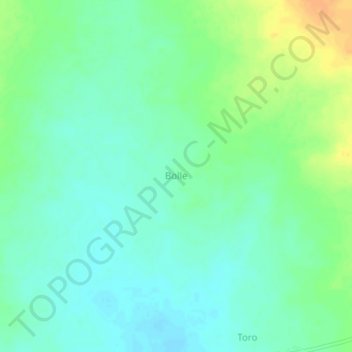 Carte topographique Bolle, altitude, relief