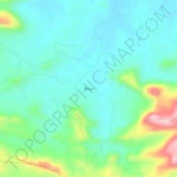 Carte topographique Roça, altitude, relief