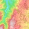 Carte topographique Beaumont, altitude, relief