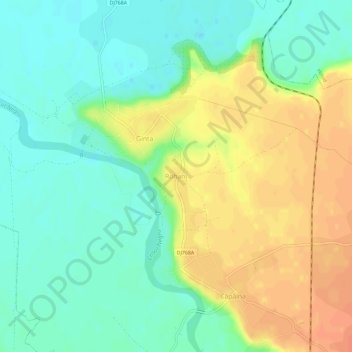 Carte topographique Rohani, altitude, relief