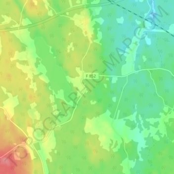 Carte topographique Svenstorp, altitude, relief