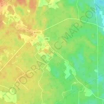 Carte topographique Geltorp, altitude, relief