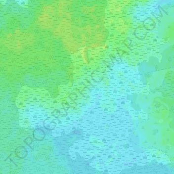 Carte topographique Big Cypress Swamp, altitude, relief