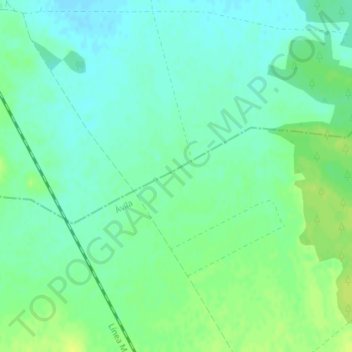 Carte topographique Chahorra, altitude, relief
