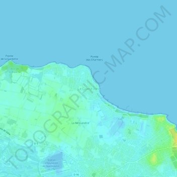 Carte topographique Le Grand Vieil, altitude, relief