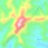 Carte topographique Caraça, altitude, relief