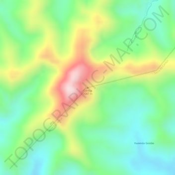 Carte topographique Caraça, altitude, relief