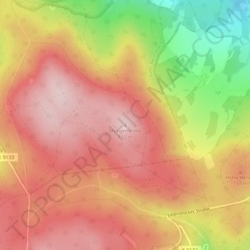 Carte topographique Morgenleithe, altitude, relief