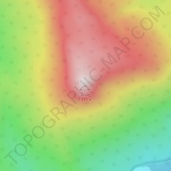 Carte topographique Wylds Craig, altitude, relief