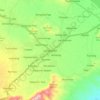 Carte topographique Langowan, altitude, relief